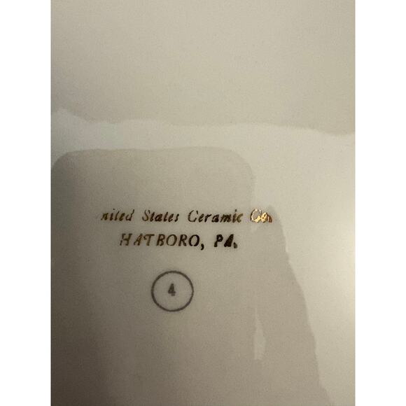 United States Ceramic Co English Hunting Theme Plate Horses Dogs Riding Country - Picture 5 of 6